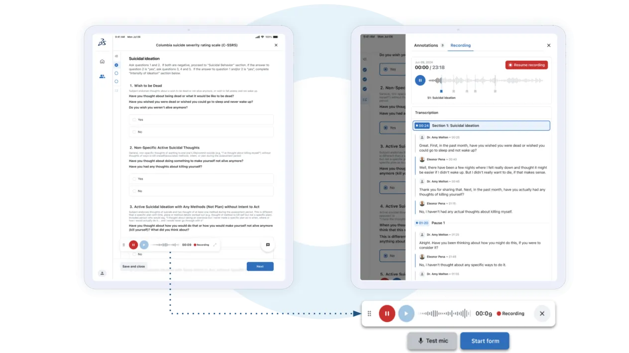 Audio Recording with Smart Transcription